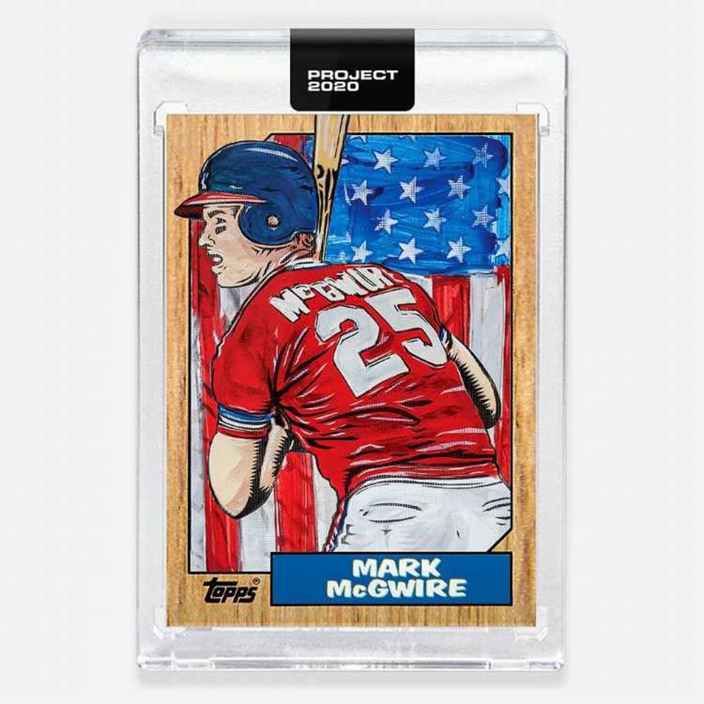 1987 Mark McGwire Topps project 2020 art print